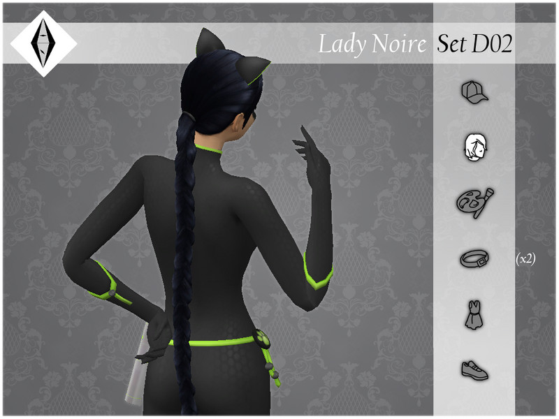 Sims 4 Lady Noire - SetD02 - Hair - EA by AleNikSimmer
