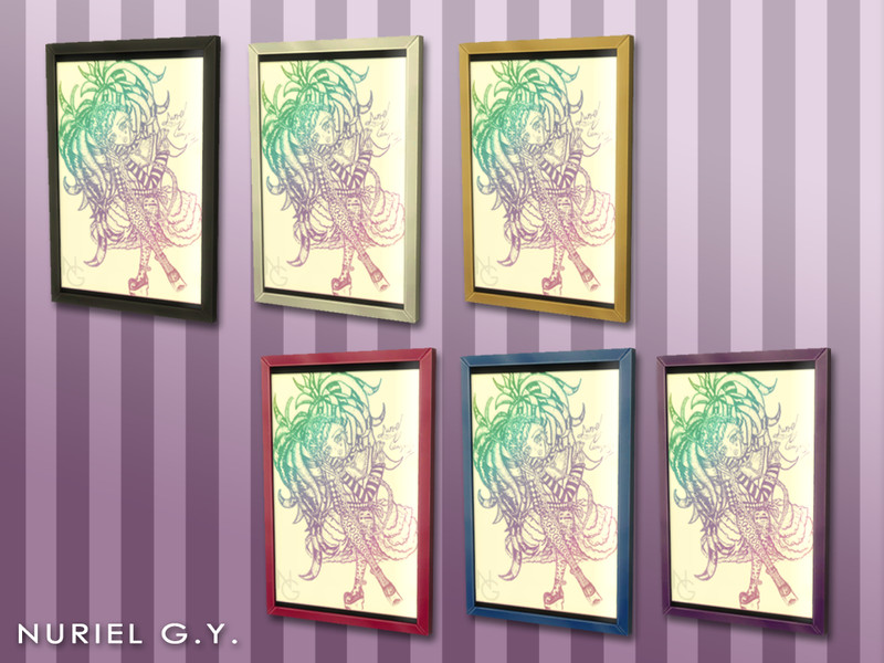 Sims 4 The Sims Resource | Gothic Lolita painting 2 by TSR Creator