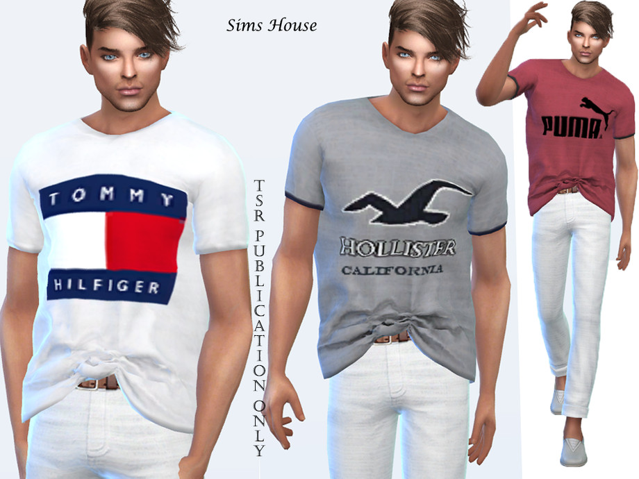 Sims 4 Male Shirts CC
