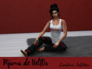 Sims 4 — Pijama de Netflix by JulsMar — Este es un pantalon y remera de Netflix 