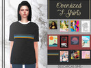Sims 4 — Oversized T-Shirts by DescargasSims — Female T/Y/A/E Available in all categories HQ Mod Compatible Blog: