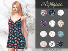 Sims 4 — Nightgown by DescargasSims — Female T/Y/A/E Available in all categories HQ Mod Compatible Blog: