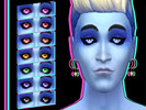 Sims 4 — Moonstone Eyes by spadesart — Fantasy eyes with crescent pupils! Located with default eyes. 8 swatches.