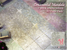 Sims 4 — Ornamental Mandala Floors by LaPink — 15 Floors color variation You can find it in the stone section 3D texture