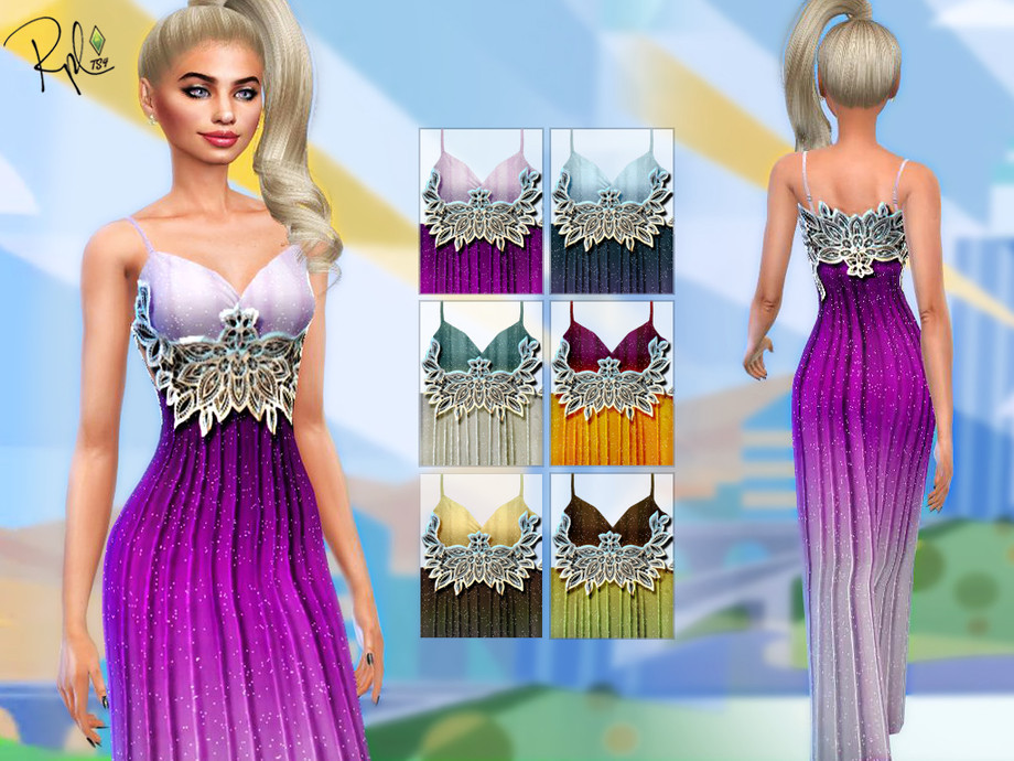 The Sims Resource - Dream Maxi Dress
