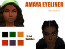 Sims 4 — Amaya Eyeliner by RacquelLuv — Fall Eyeliner!!! Fall swatches! I'm working on eyeshadow to match this