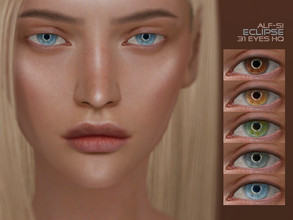 Sims 4 — Eclipse - Eyes 14 HQ by Alf-si — - face paint category; - toddler + ; - humans, aliens, vampires; - 31 colors; -
