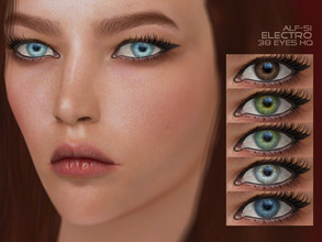 Sims 4 — Electro - Eyes 15 HQ by Alf-si — - face paint category; - toddler + ; - humans, aliens, vampires; - 38 colors; -