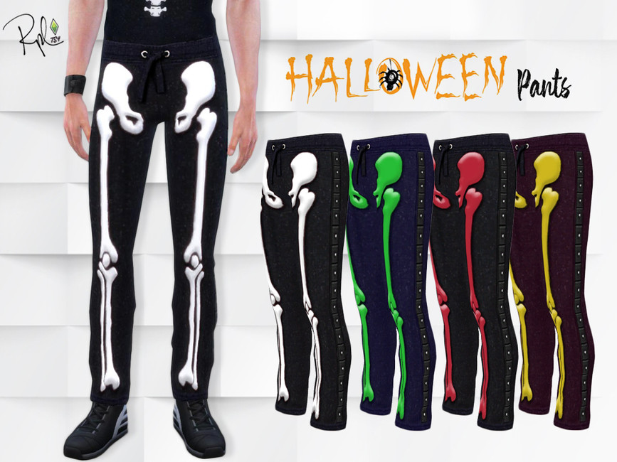 The Sims Resource - M Skeleton Pants