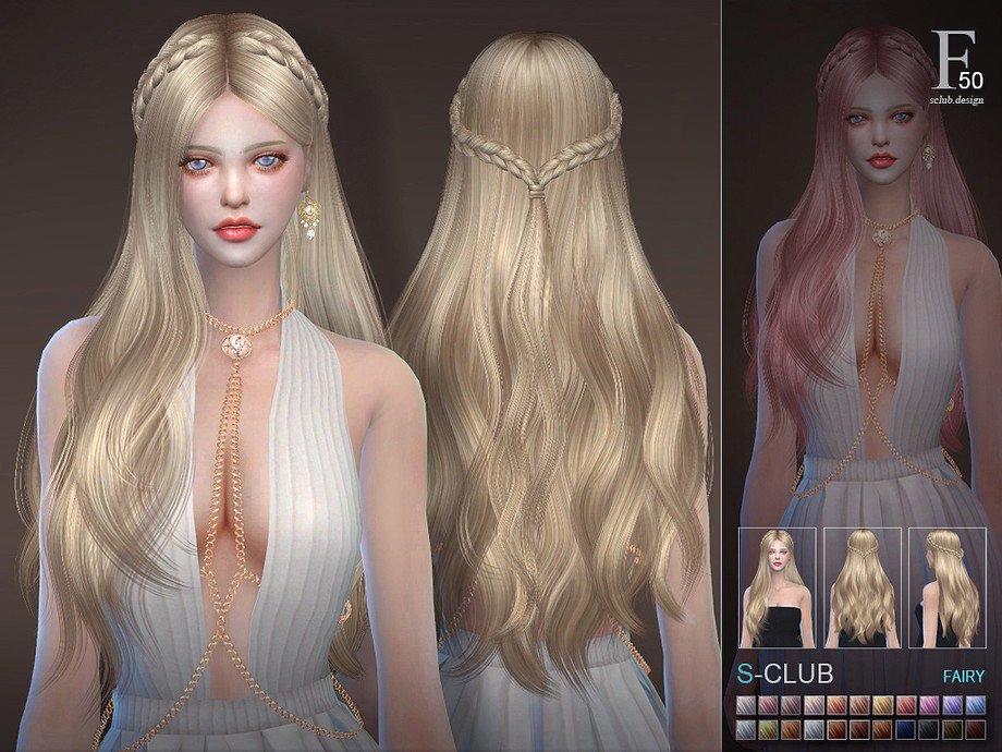 sclub ts4 hair fairy n50, created by S-Club - Click to view details and dow...
