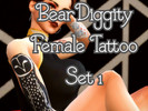 Sims 4 — BearDiggity Female Tattoo Set 1 by BearDiggity — Random set of tattoo's I made for my sim. Different combination
