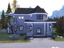 Sims 4 — Vampire family home by bettoncka2 — A simple house for a small vampire family. 2 bedrooms, 2 bathrooms