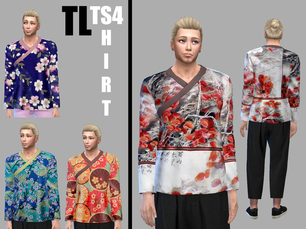 The Sims Resource - Asian Classic Shirt (IL needed)