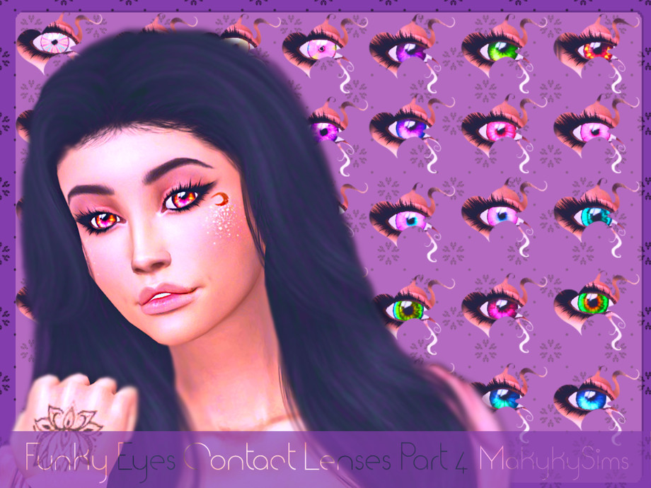 The Sims Resource - Funky Eyes Contact Lenses Part 4