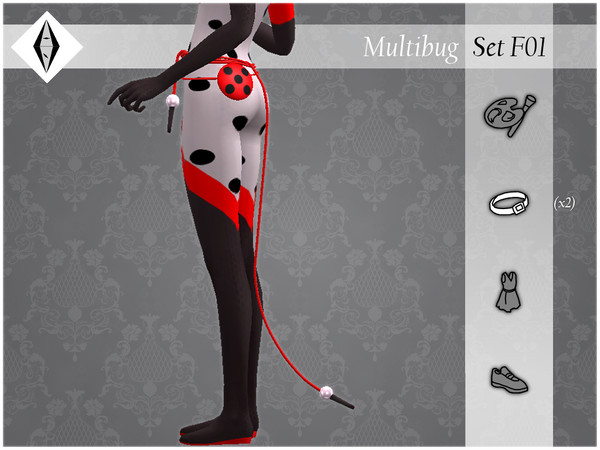 Sims 4 — Multibug - SetF01 - Ring - Skipping Rope by AleNikSimmer — THIS PACK HAS ONLY THE SKIPPING ROPE. -TOU-: DON'T