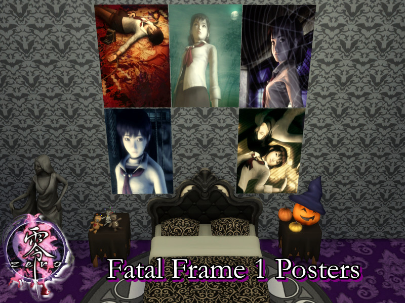 Sims 4 Fatal Frame 1 Posters Set by PhoenixTsukino