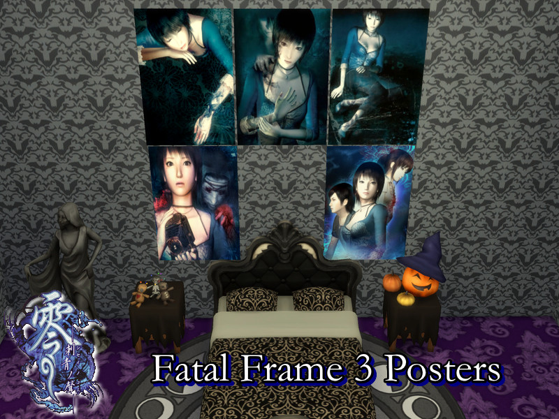 Sims 4 Fatal Frame 3 Voice of the Tattoo Posters Set by PhoenixTsukino