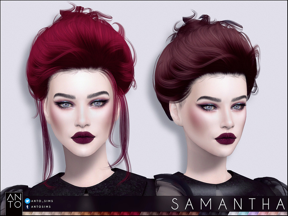 The Sims Resource - Anto - Samantha (Hairstyle)