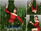 Sims 4 — Llama Time - Pose Pack #1 by Xicome — The Sims 4: 4 Female Poses... with a llama. You would need: A bush trimmed