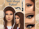Sims 4 — Thick Winged Eyeliner by Dessyjxo — Hello all! This is my first time making makeup CC and I was a bit inspired