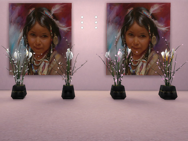 Sims 4 — Arum lily with blossoms by TrudieOpp — Arum lily with blossoms in 4 colors I take 2 ea meshes and make 1 plant