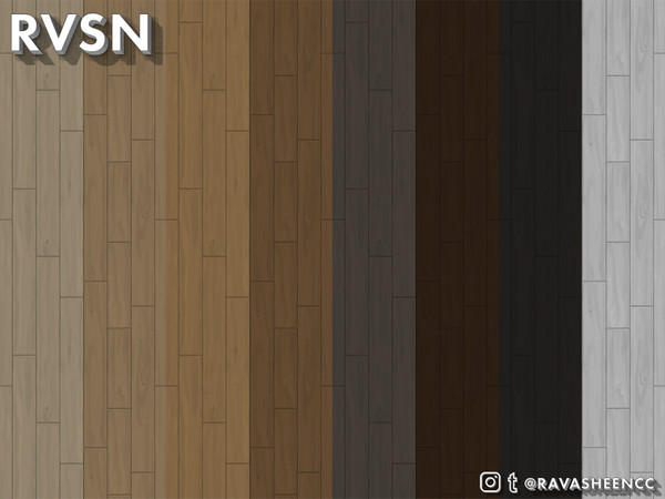 Sims 4 — Two by Floor Wide Plank Flooring by RAVASHEEN — The 'Two by Floor' plank flooring is the essential hardwood for