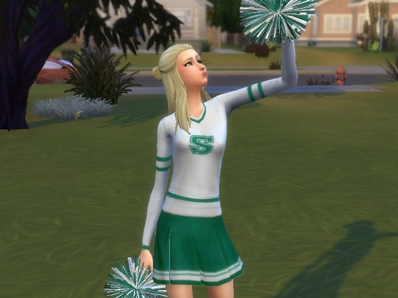 Sims 4 The Sims Resource | Cheerleading Uniform by TSR Creator