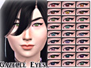 Sims 4 — Gazelle Eyes by Reneecloud — My first ever sims custom content, I hope you enjoy! - 29 color swatches -