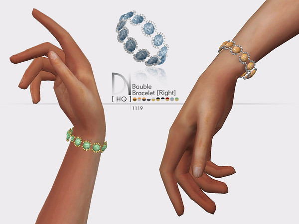 Sims 4 — Bauble Bracelet [Right] by DarkNighTt — Bauble Bracelet [Right] Have 10 colors. HQ mod compatible. Hope you