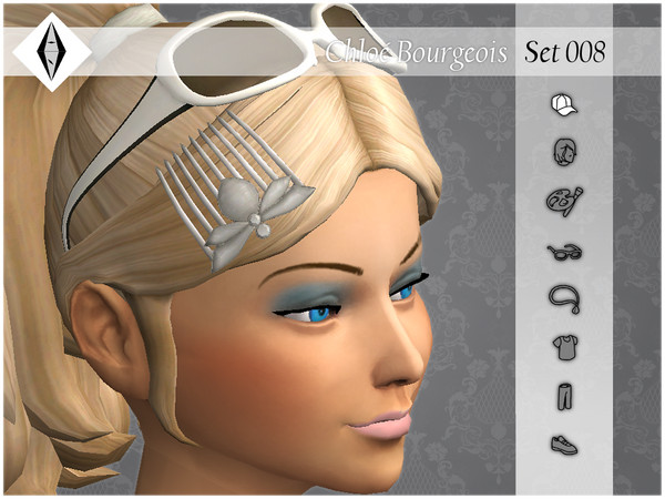 Sims 4 —  by AleNikSimmer — THIS PACK HAS ONLY THE MIRACULOUS HAIRPIN. -TOU-: DON'T reupload my items as yours. DON'T