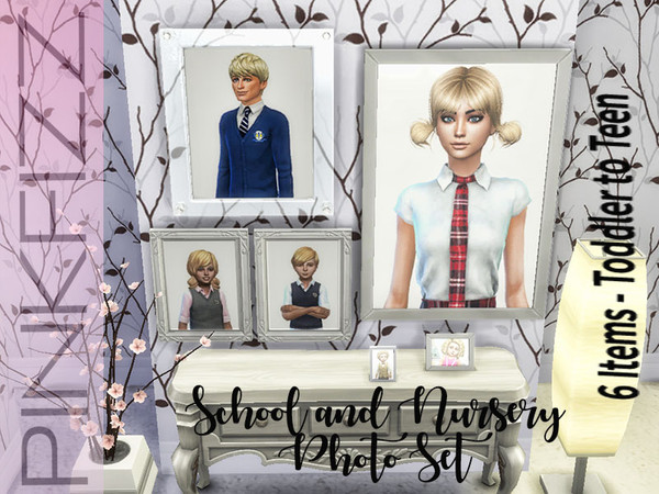 Sims 4 — School and Nursery Photo Set by Pinkfizzzzz — Proudly display on the walls like a proud sim parent you are. 6