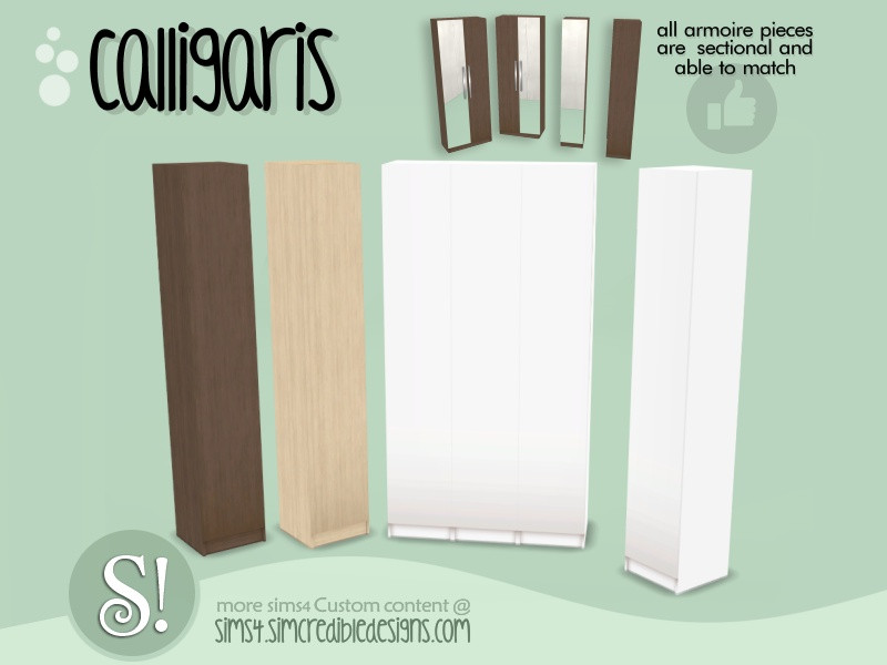 The Sims Resource Calligaris Armoire half tile