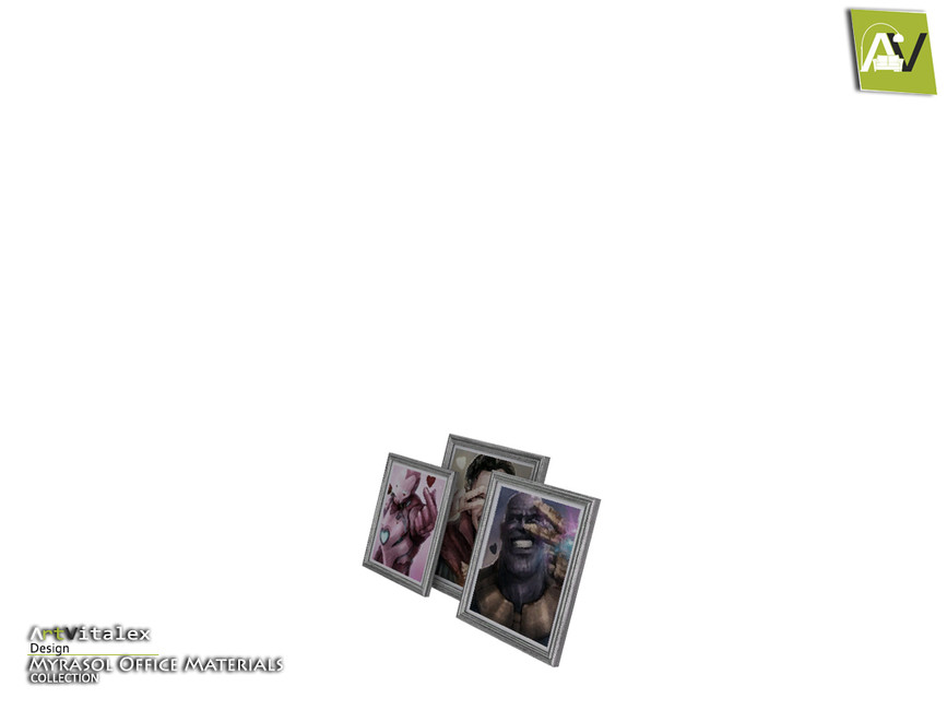 The Sims Resource Myrasol Trio Photo Frames