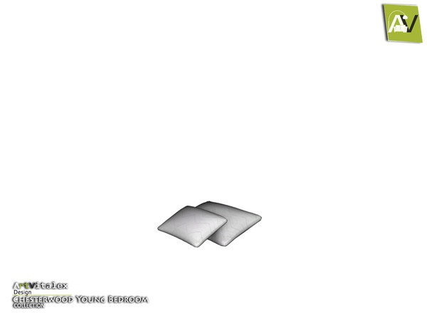 Sims 3 — Chesterwood Bed Pillows by ArtVitalex — - Chesterwood Bed Pillows - ArtVitalex@TSR, Dec 2019