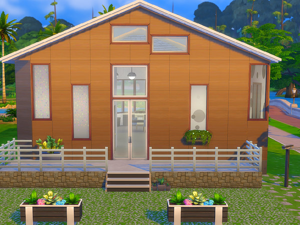 Sims 4 — Riverside Roost Starter by staceylynmay2 — Finally a starter home. Its already furnished inside with the basic