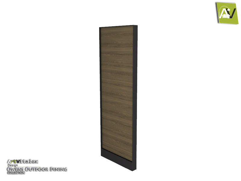 Sims 4 Owens Horizontal Louvered Fence Panel With Closed by ArtVitalex