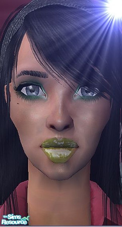 Sims 2 — Lickable lemon shiney lips by Lanebran — very shiney lemon lip gloss