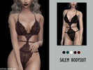Sims 4 — Salem Bodysuit by mxfsims — This sexy bodysuit consists of 5 color swatches and comes in a full body as well as