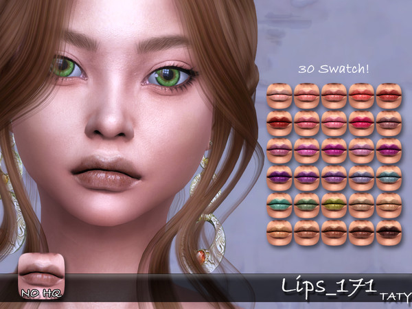 Sims 4 — [Ts4]Taty_Lips_171 by tatygagg — - Female, Male - Human, Alien - Teen to Elder - Hq Compatible