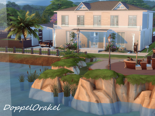Sims 4 — DoppelOrakel by MrsBarbiex3 — Stunning family home with spectacular high ceilings, facing the water. With three