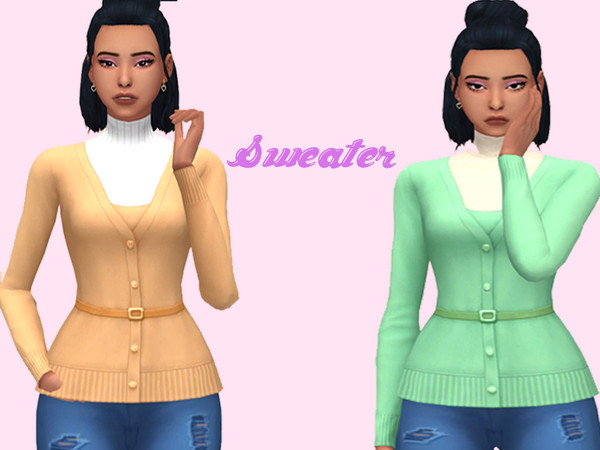 Sims 4 — Fyzarix sweater by Fyzarix — Base game compatible