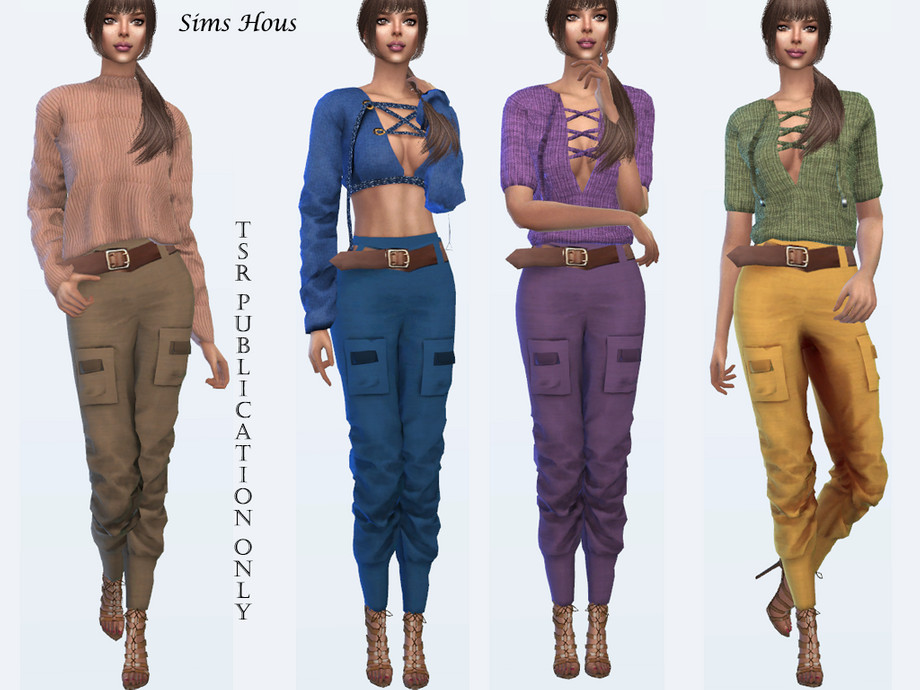 The Sims Resource - Women's Cargo Pants