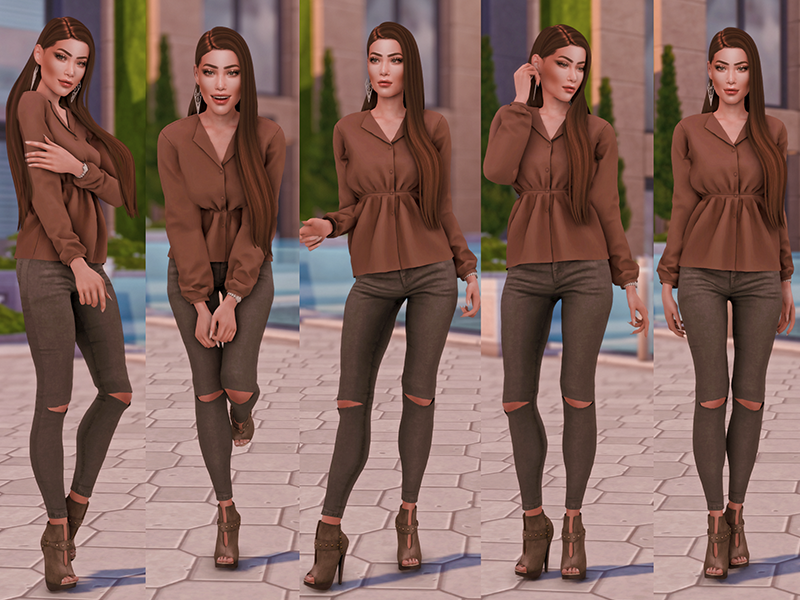 Shy Lovers Pose Pack - The Sims 4 Download - SimsFinds.com