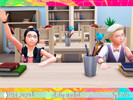Sims 4 — [TS4] A day at school [posepack] by LeaIllai — [TS4] A day at school [posepack] 