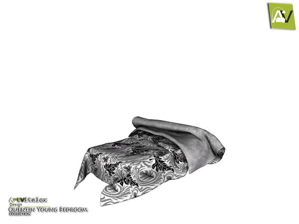 Sims 3 — Quentin Bed Blanket by ArtVitalex — - Quentin Bed Blanket - ArtVitalex@TSR, Dec 2019