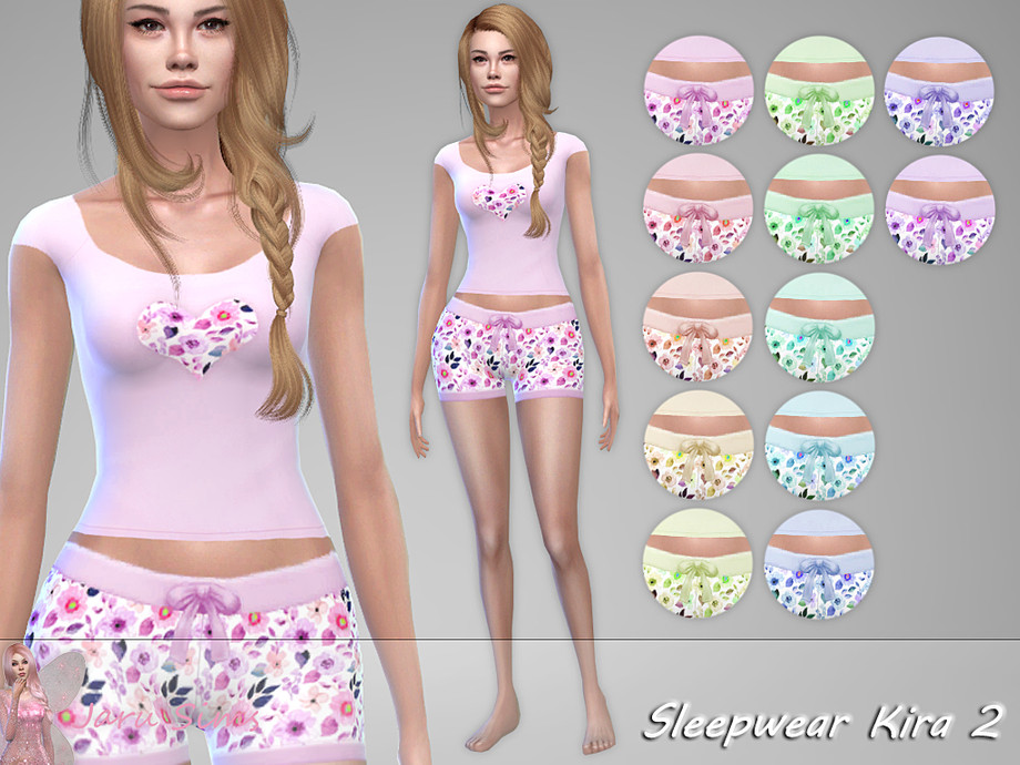 The Sims Resource - Sleepwear Kira 2