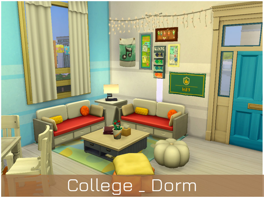 The Sims Resource College Dorm. (No CC)