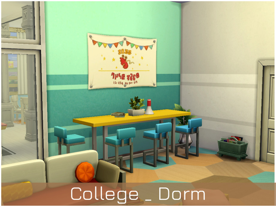 The Sims Resource College Dorm. (No CC)