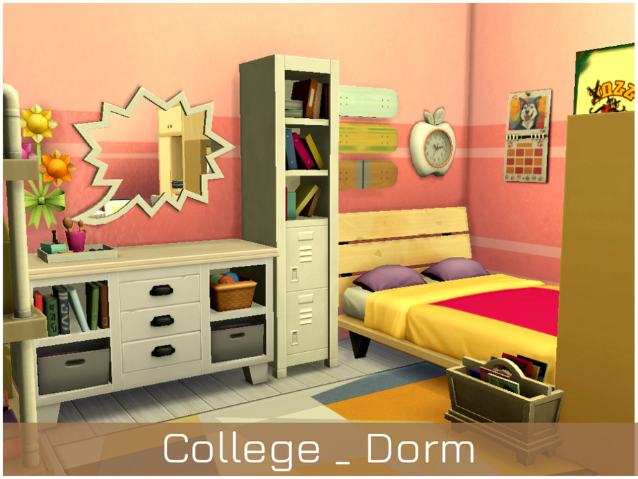 The Sims Resource College Dorm. (No CC)