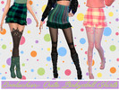 Sims 4 — Evoluchun-Cute Babydoll Skirts - Mesh needed by evoluchun — cute colorful skirt sets from the goth chick look to